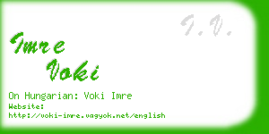 imre voki business card